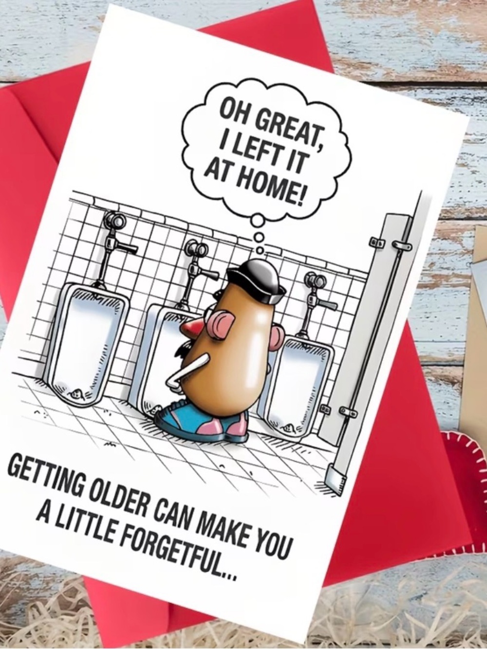 Funny Mr. Potato Head Birthday Card